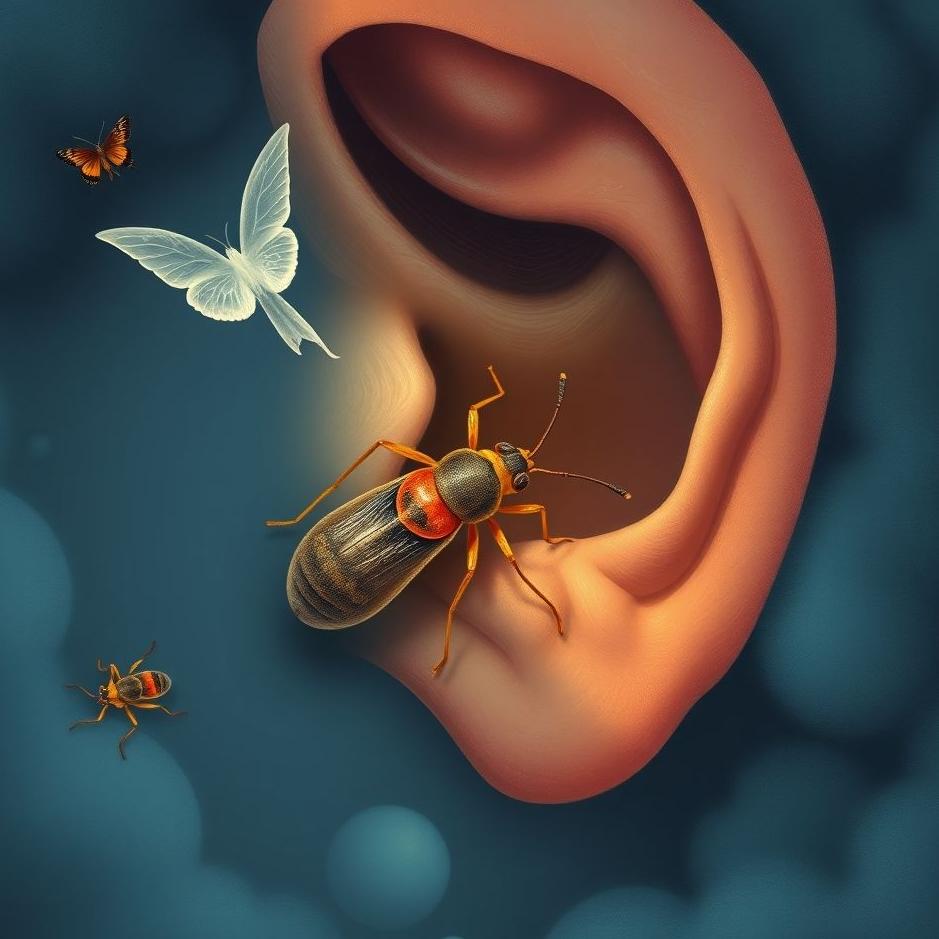 Dream : Removing bugs from the ear in a dream