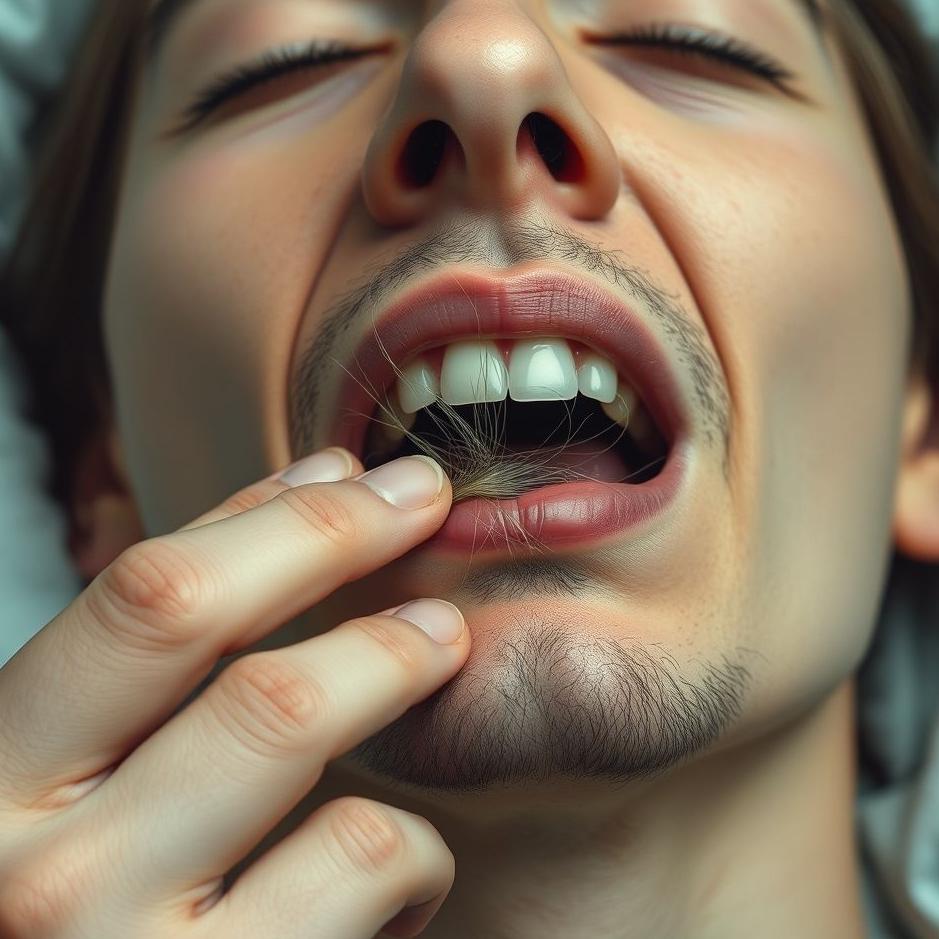 Dream : Removing hair from the mouth in the dream
