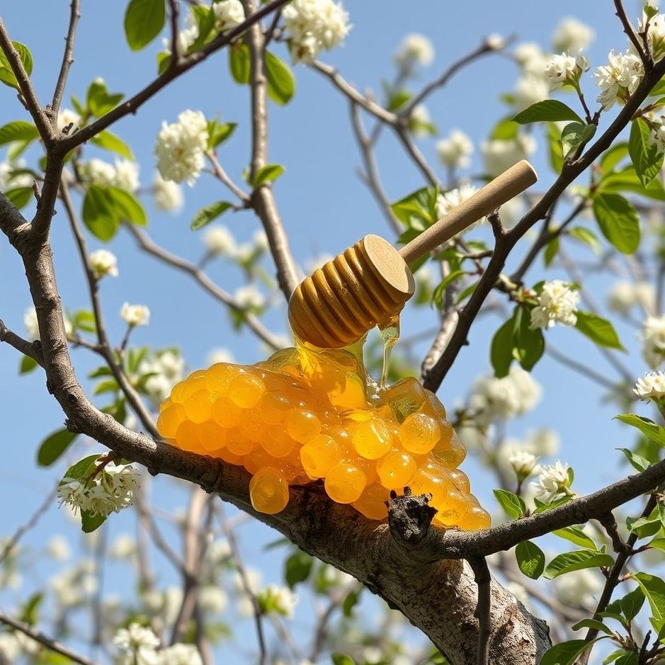 Dream : Removing honey from the tree in the dream