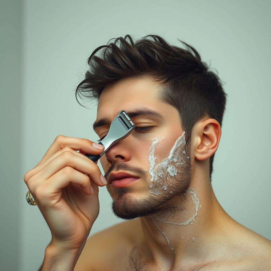 Dream : Removing one's hair with a razor in a dream