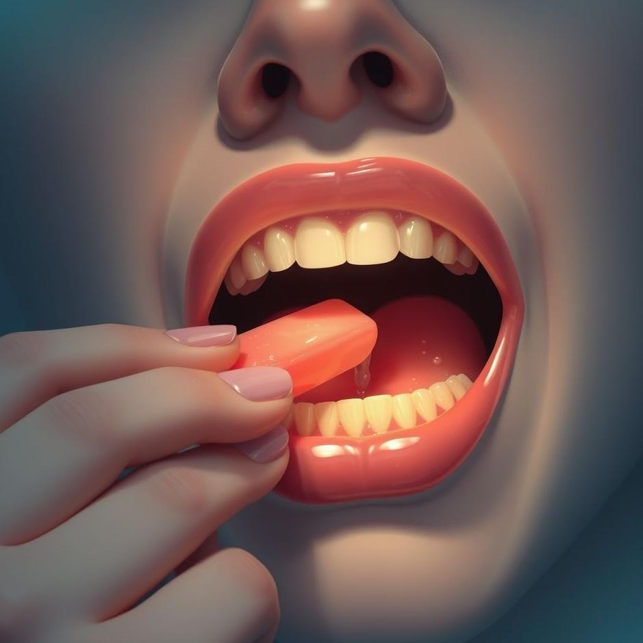 Dream : Removing the gum in the mouth in the dream