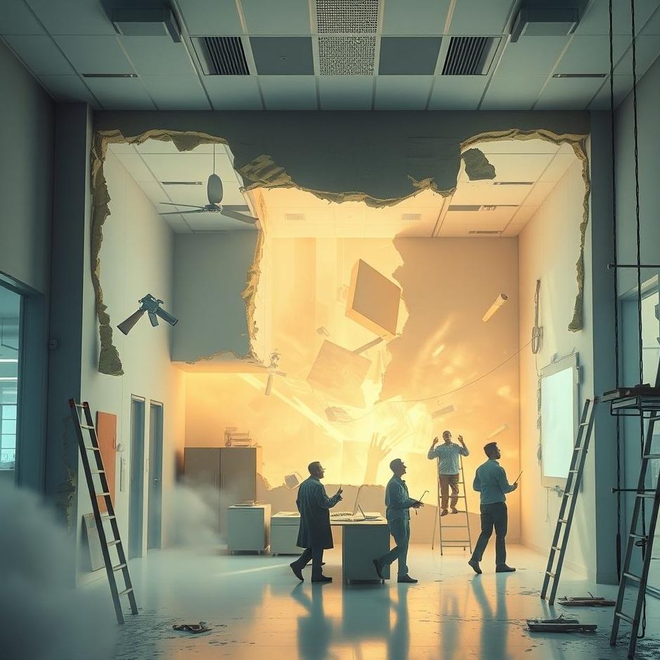 Dream : Renovations at work in a dream