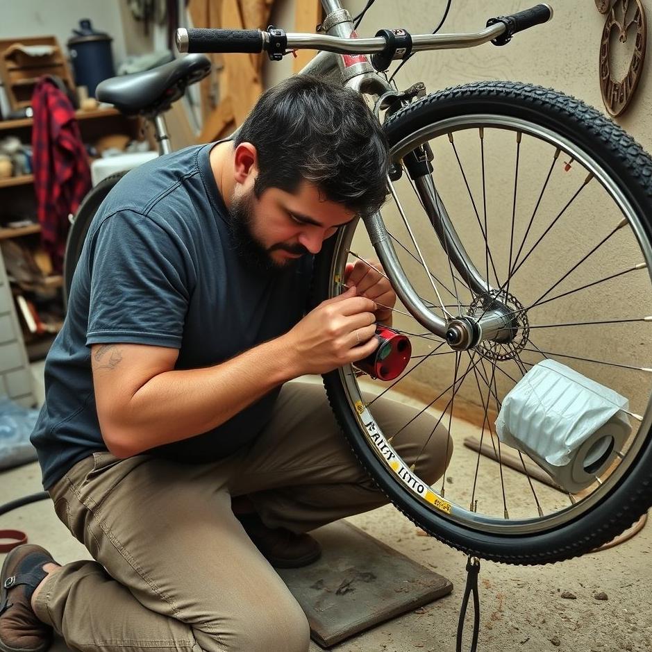Dream : Repairing the bicycle 