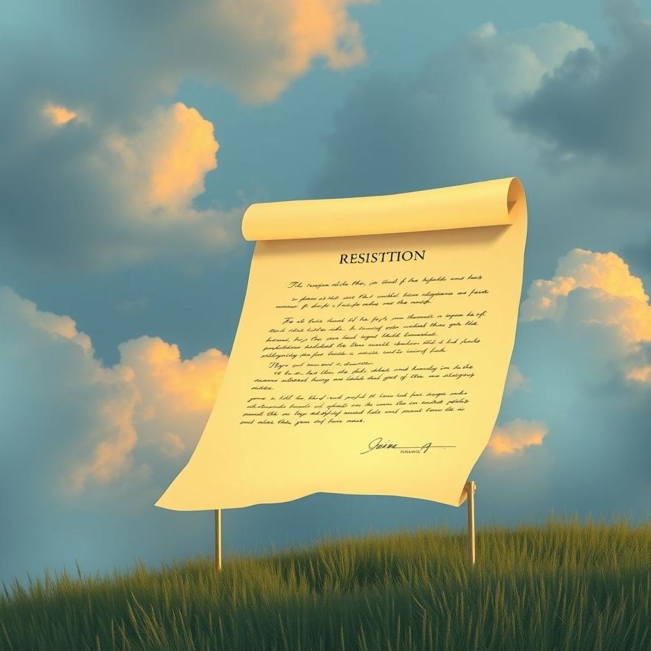 Dream : Resignation paper in a dream