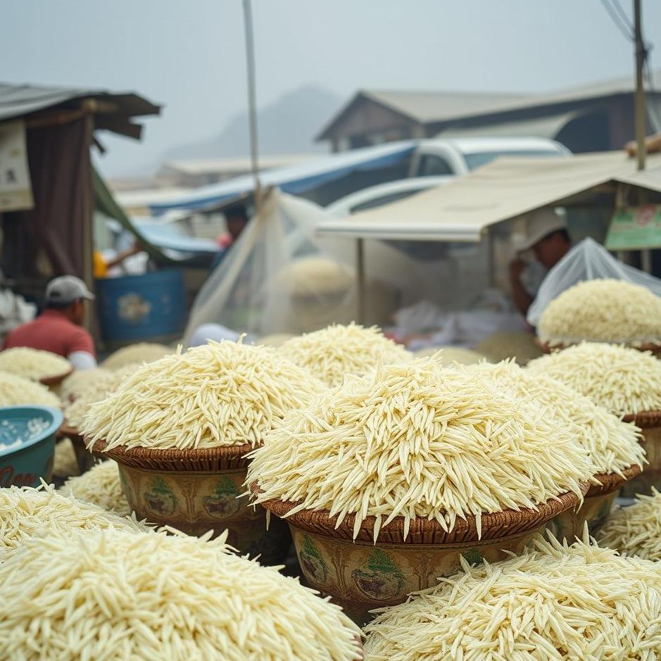 Dream : Rice sold in the market in a dream