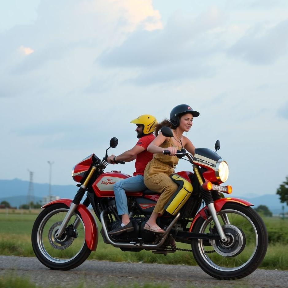 Dream : Ride on enginecycle with friends in the dream