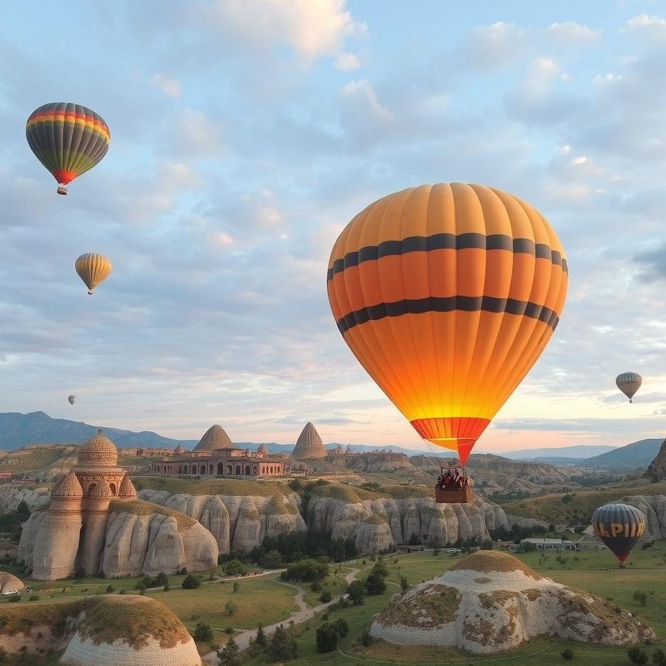 Dream : Riding a balloon in Cappadocia in a dream