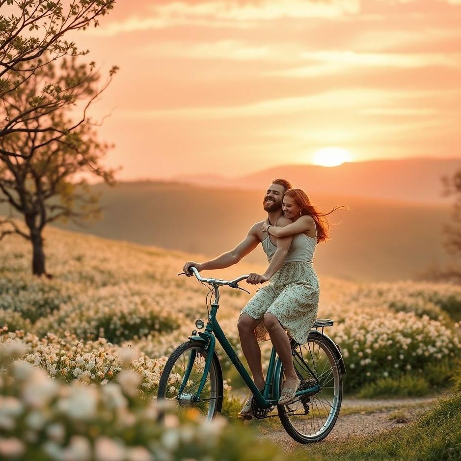 Dream : Riding a bicycle with my wife in a dream