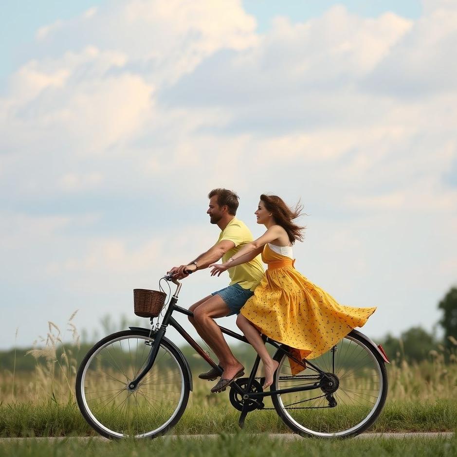 Dream : Riding a bicycle with your loved one in a dream