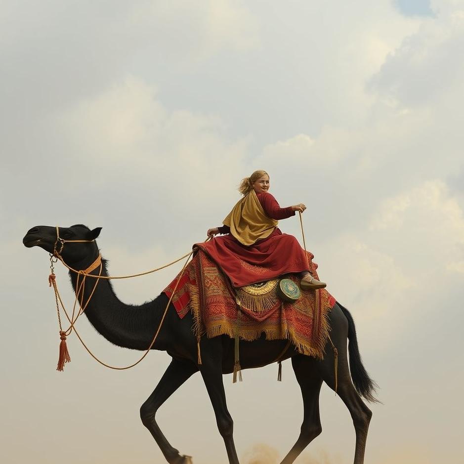 Dream : Riding a black camel in a dream