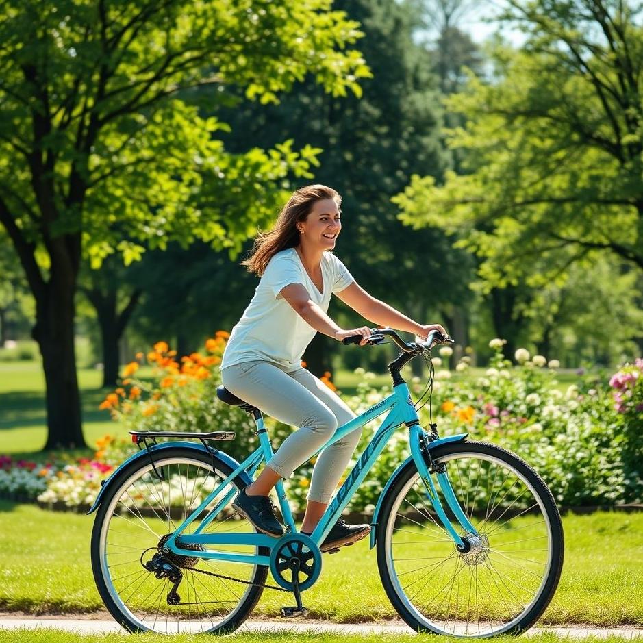 Dream : Riding a blue bike
