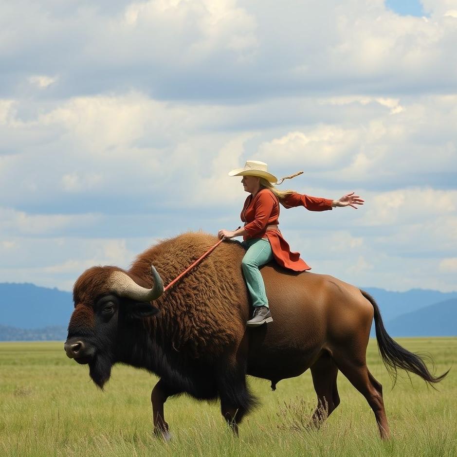 Dream : Riding a buffalo in a dream