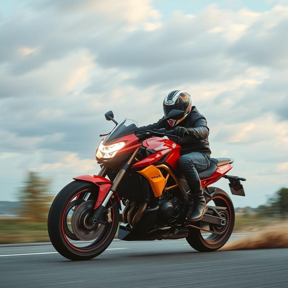 Dream : Riding a fast motorcycle in a dream