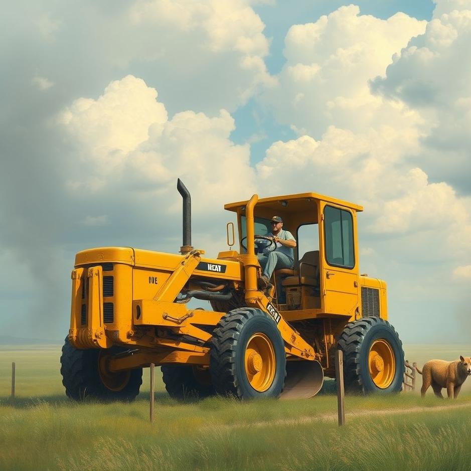 Dream : Riding a grader in a dream
