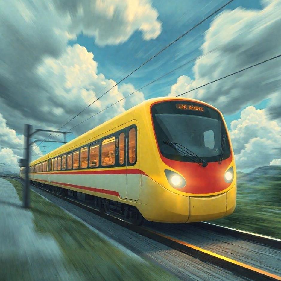 Dream : Riding a high-speed train in a dream