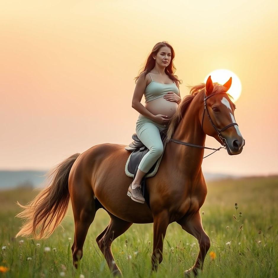 Dream : Riding a horse while pregnant in a dream