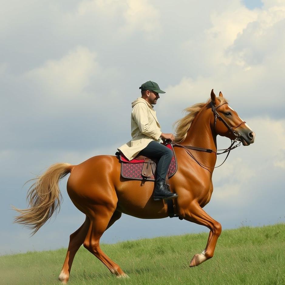 Dream : Riding a horse with a man in a dream