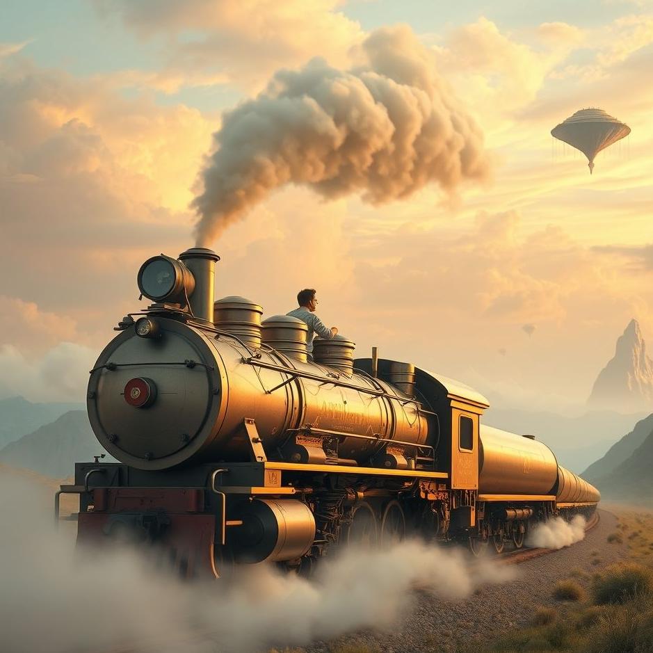 Dream : Riding a locomotive in a dream