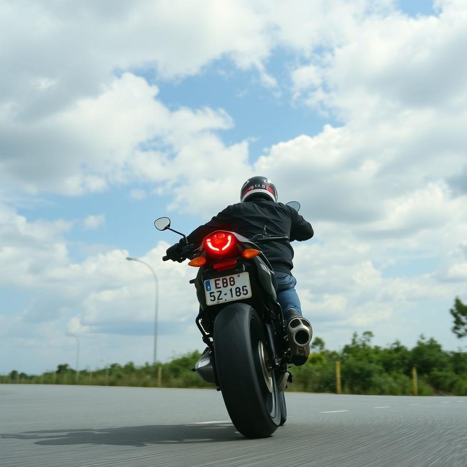 Dream : Riding a motorcycle backwards in a dream