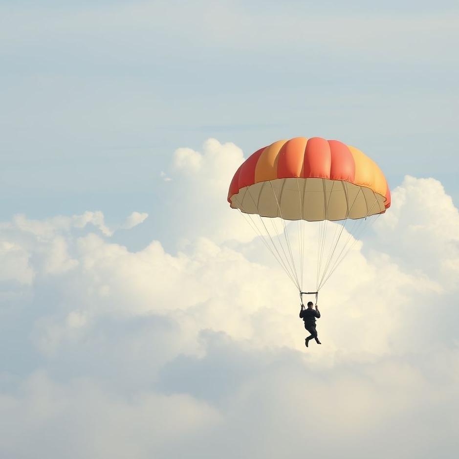Dream : Riding a parachute in a dream