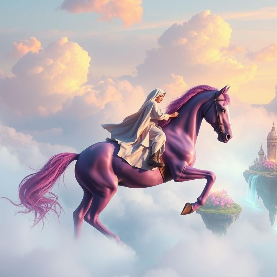 Dream : Riding a purple horse in a dream