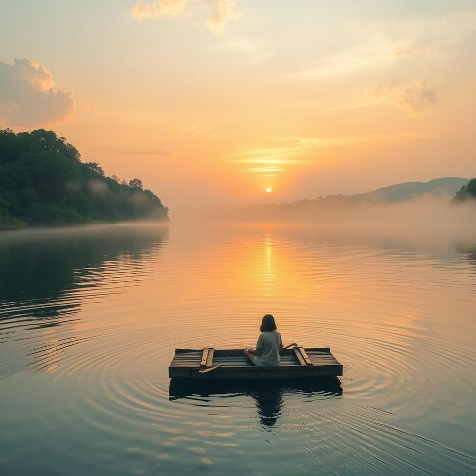 Dream : Riding a raft in a dream