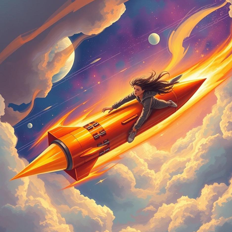 Dream : Riding a rocket in a dream