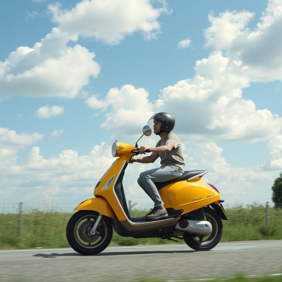 Dream : Riding a scooter in a dream