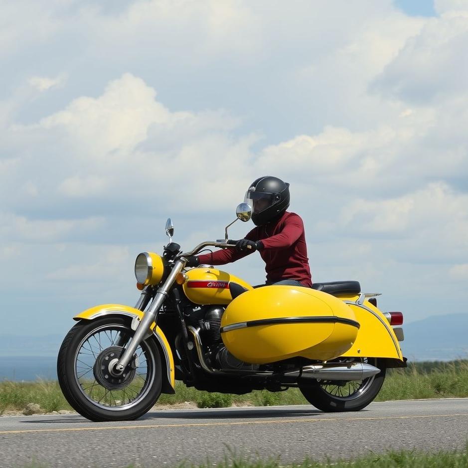 Dream : Riding a sidecar motorcycle in a dream