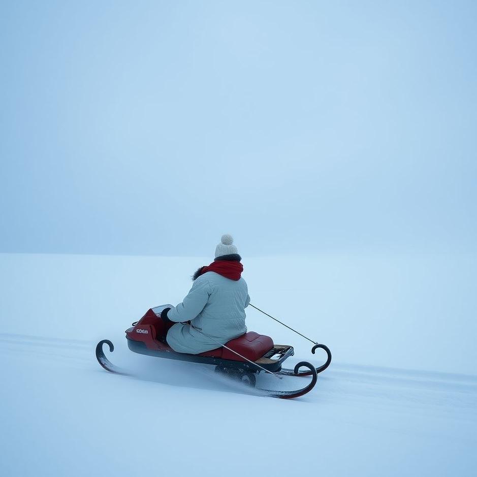 Dream : Riding a sled in a dream