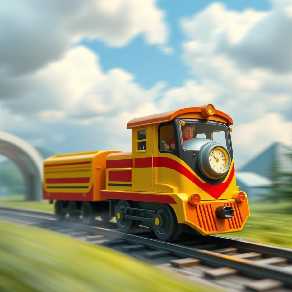 Dream : Riding a toy high-speed train in a dream