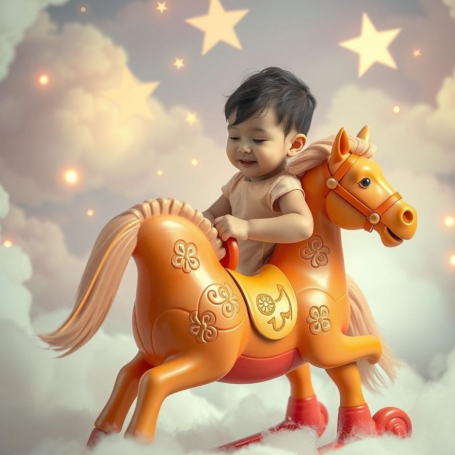 Dream : Riding a toy horse in a dream