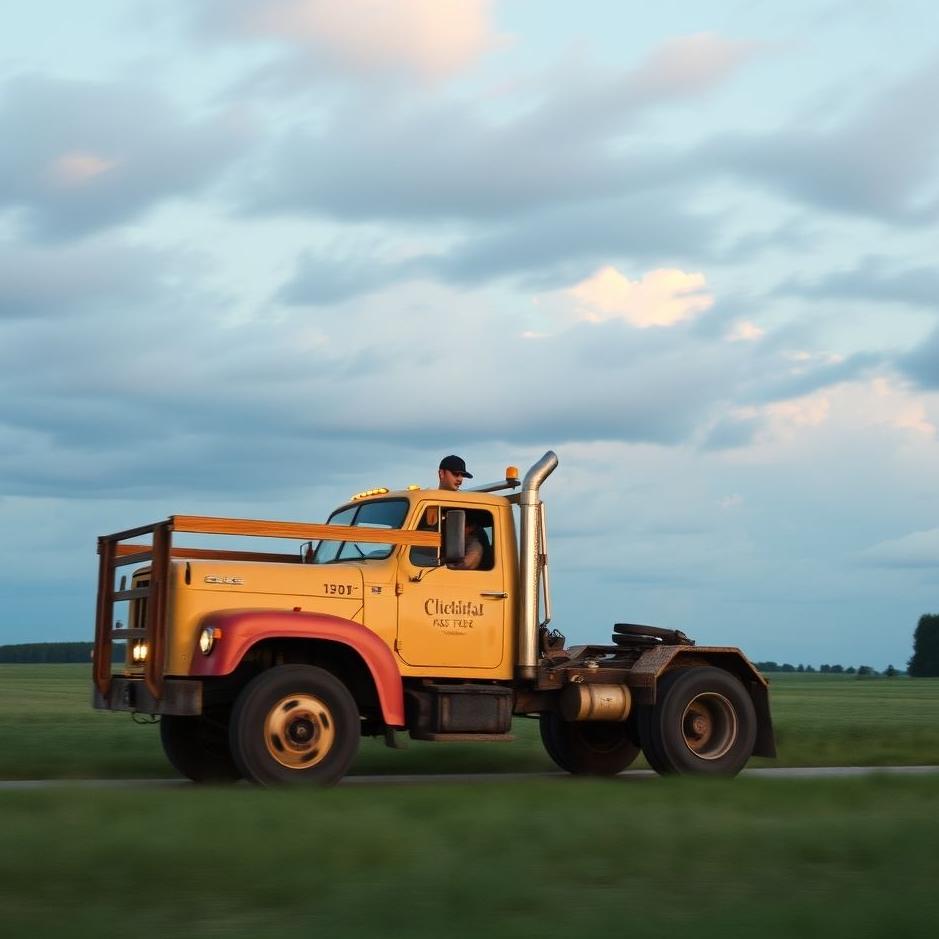 Dream : Riding a truck in a dream