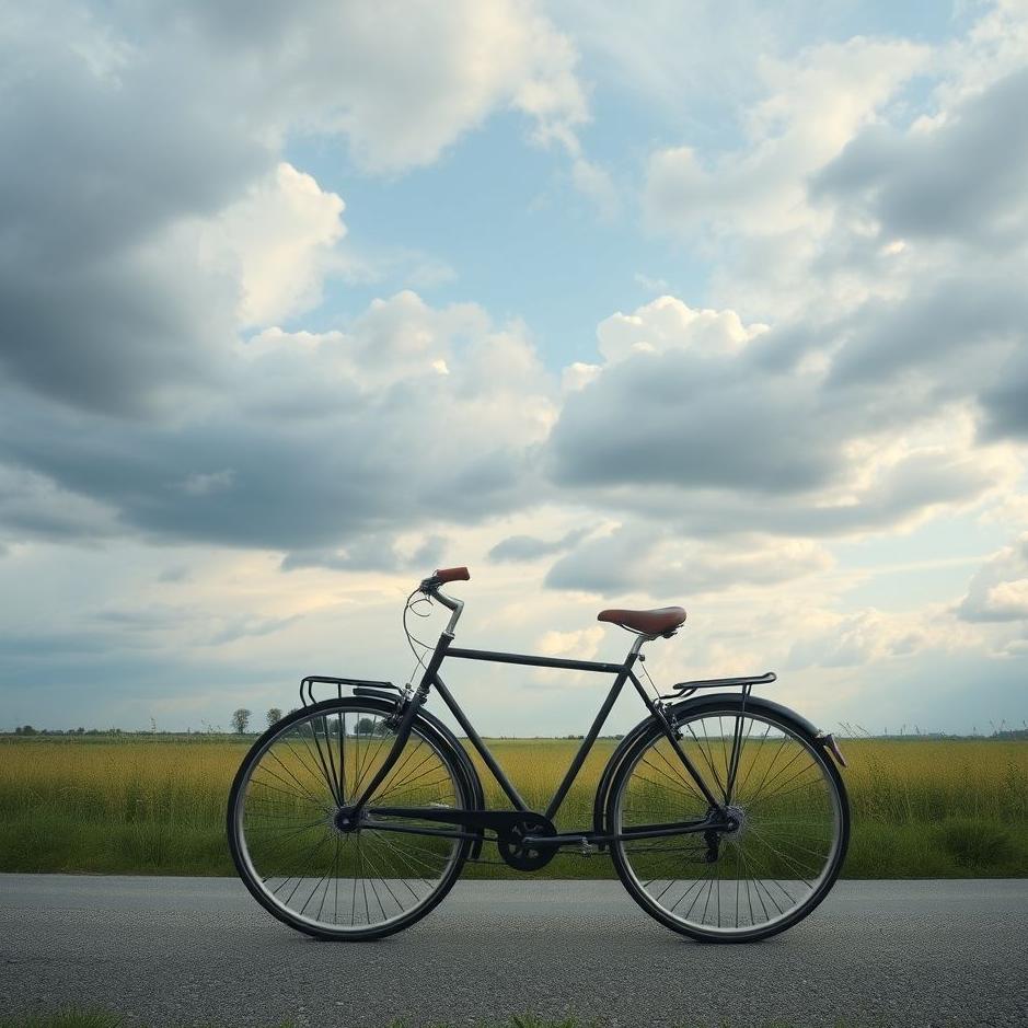 Dream : Riding a two-wheeled bicycle in a dream