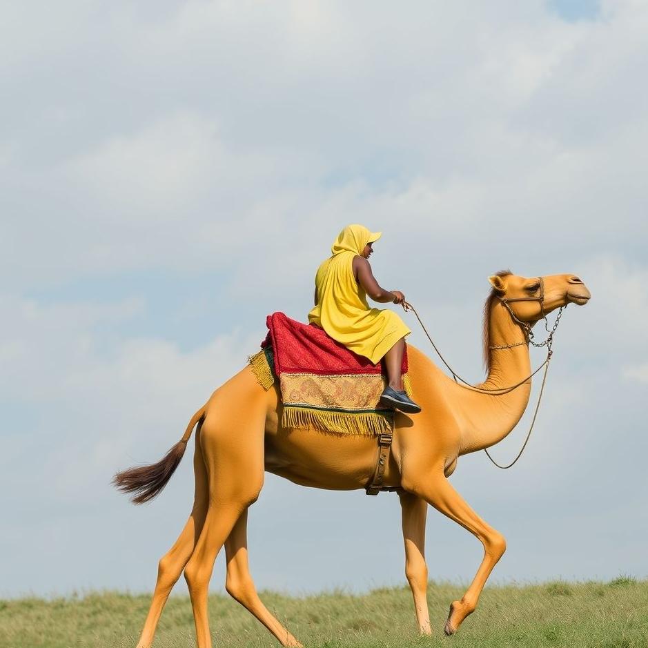 Dream : Riding a yellow camel in your dream