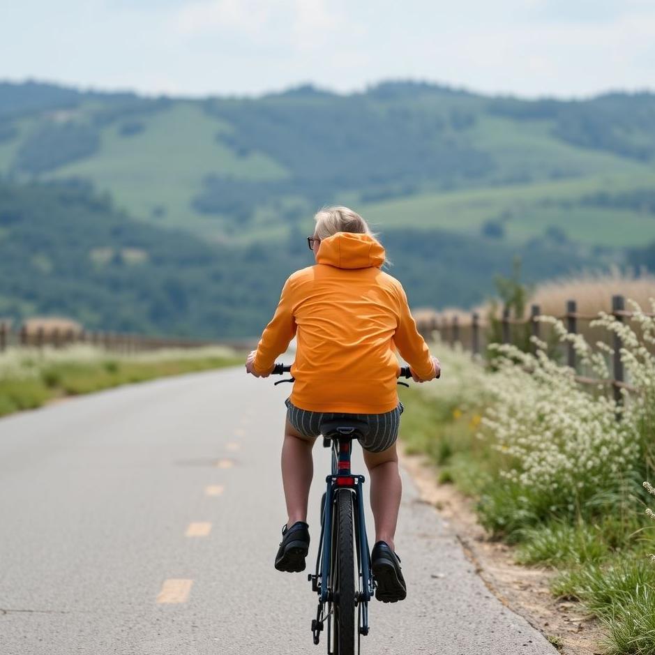 Dream : Riding behind a bicycle 