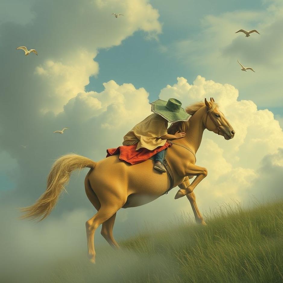 Dream : Riding on their shoulders in a dream