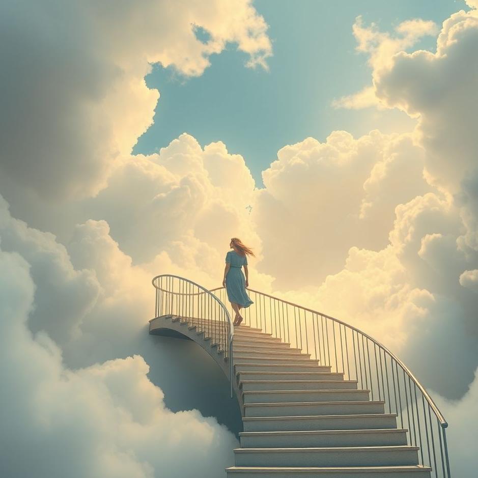 Dream : Riding the stairs in a dream