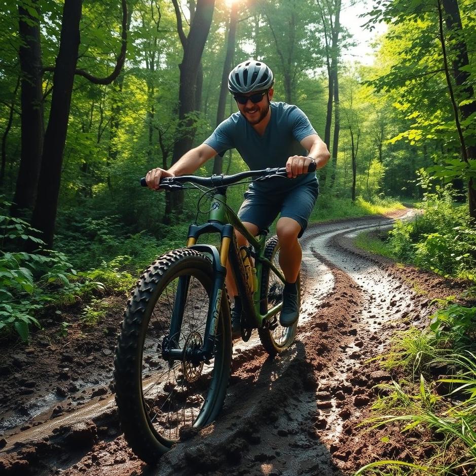 Dream : Riding through mud 