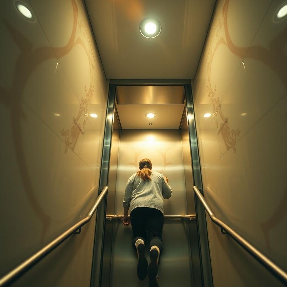 Dream : Riding up on the elevator in the dream