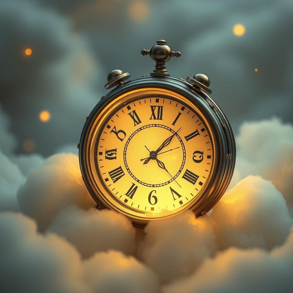 Dream : Ring with a clock in a dream