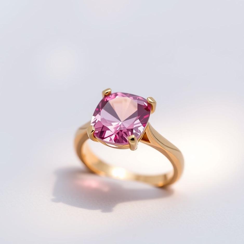 Dream : Ring with a pink stone in a dream