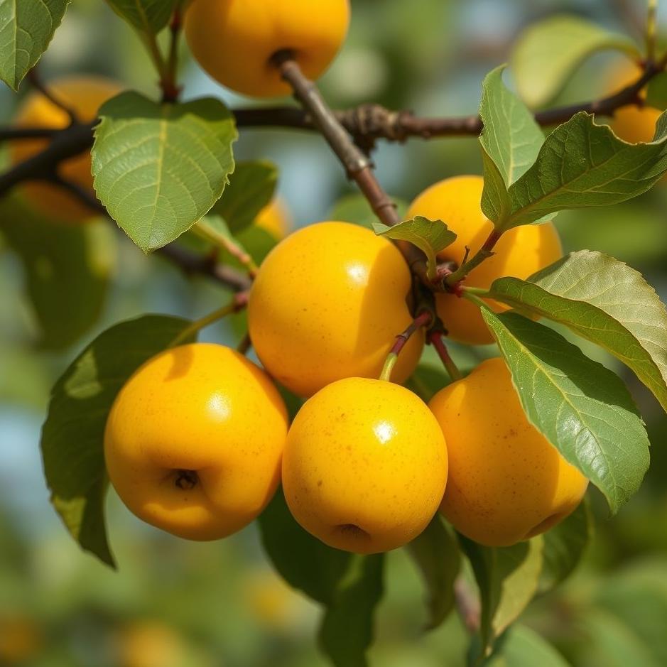 Dream : Ripe yellow plums in a dream