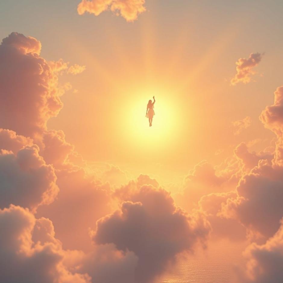 Dream : Rising to the sun in a dream