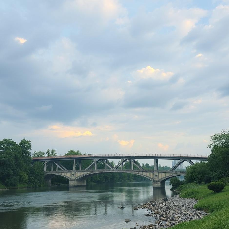 Dream : River and a bridge in a dream