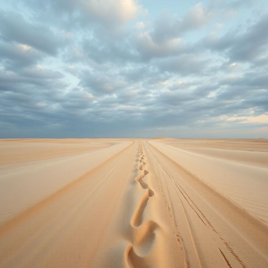 Dream : Road made of sand in a dream