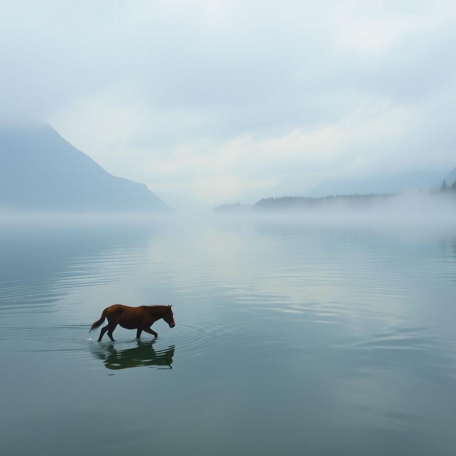 Dream : Roaming around in a lake in a dream