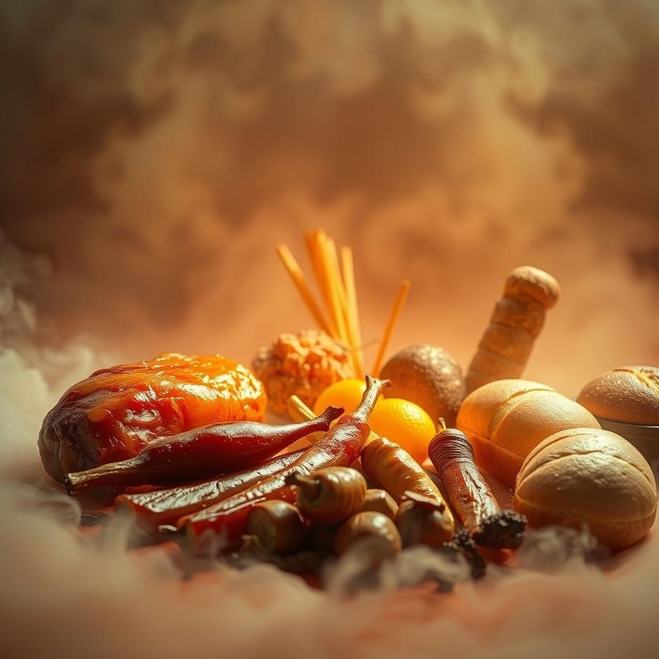 Dream : Roasted food in a dream