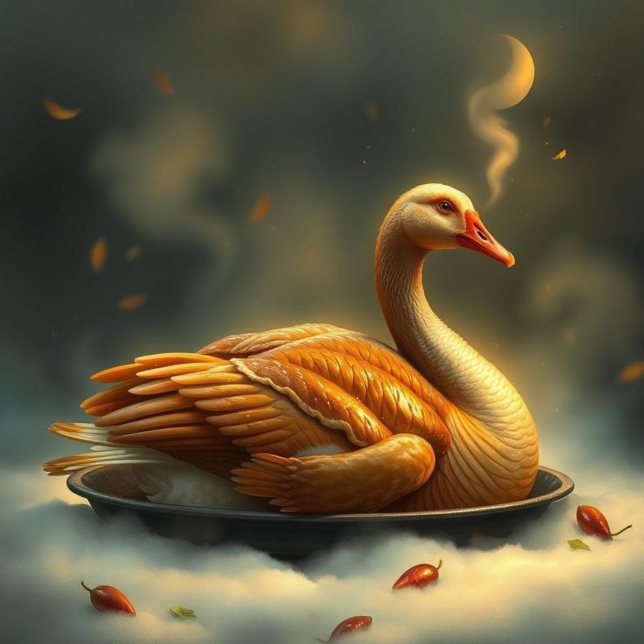 Dream : Roasted goose in a dream