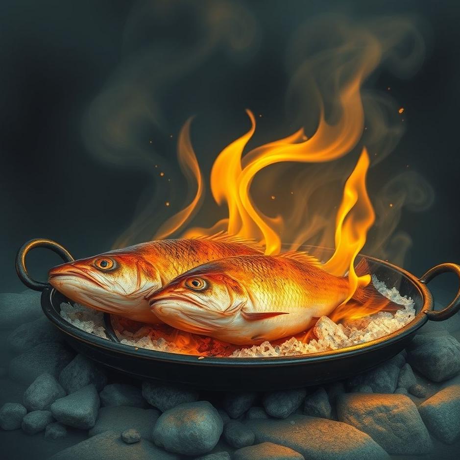 Dream : Roasting fish in a dream